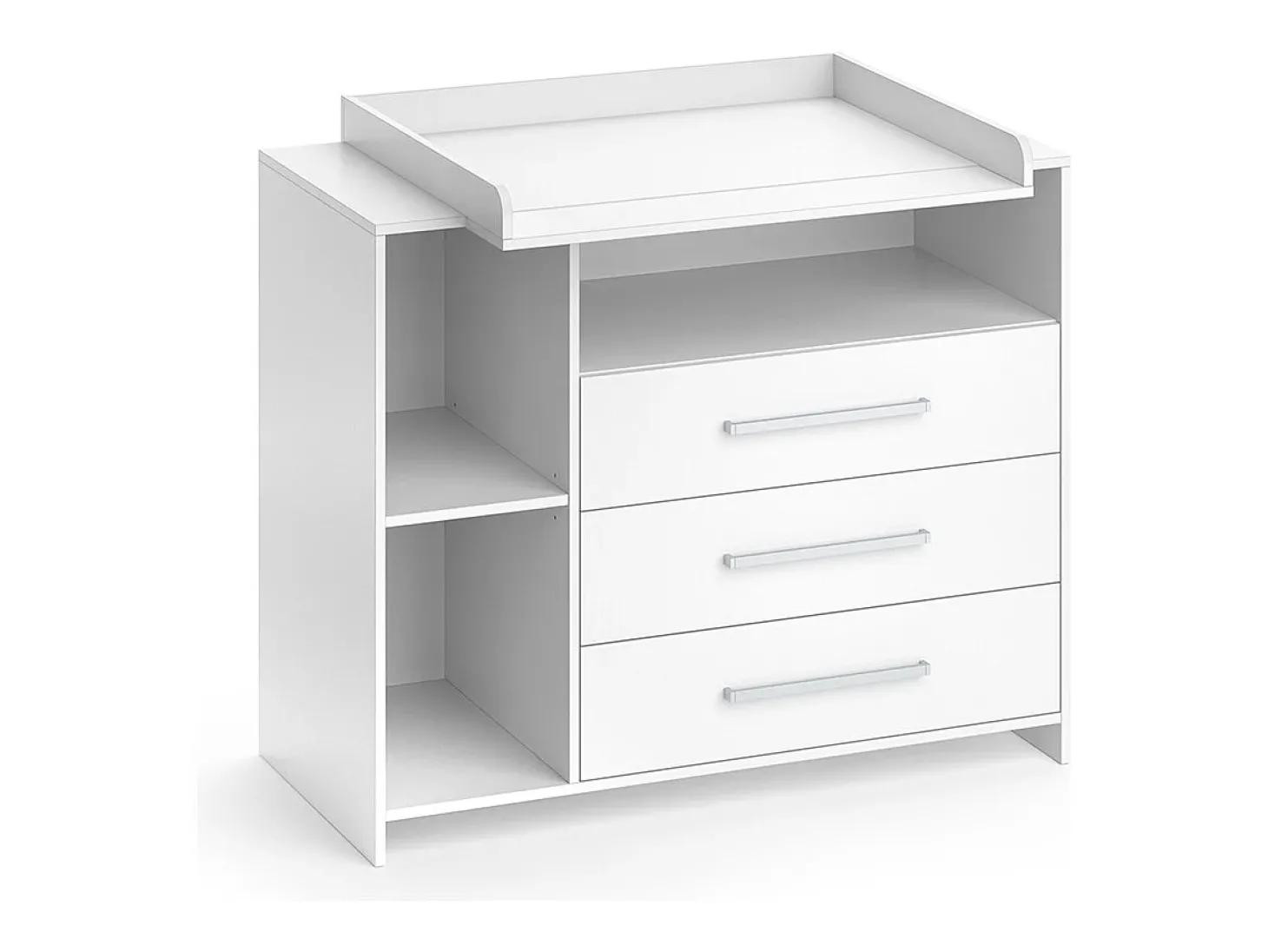 Cómoda para mudar de roupa branco 113x53x100 oskar