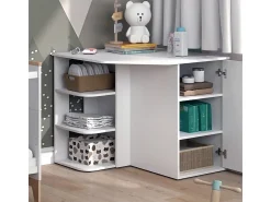 Cómoda para mudar de roupa branco 85x85x77.3 kristian