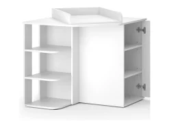 Cómoda para mudar de roupa branco 85x85x77.3 kristian