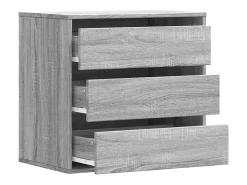 Cómoda 60x41x58 cm derivados de madeira cinzento sonoma