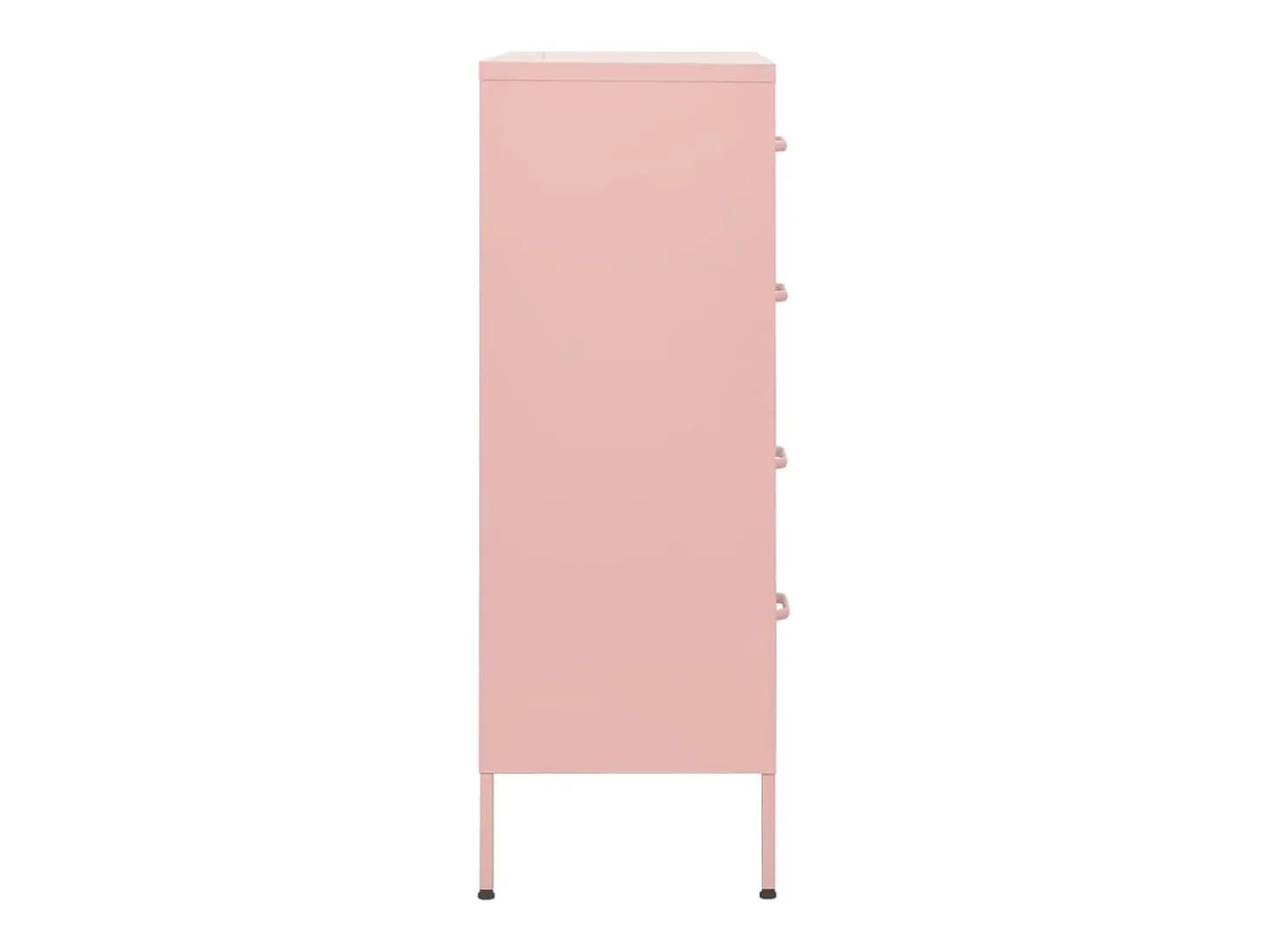Cómoda/aparador com gavetas aço 80x35x101,5 cm rosa