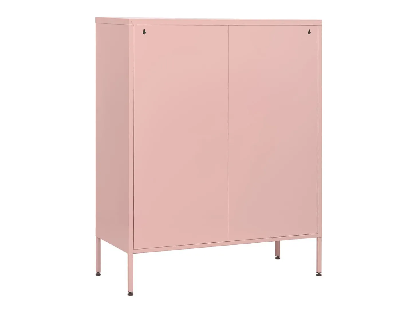 Cómoda/aparador com gavetas aço 80x35x101,5 cm rosa