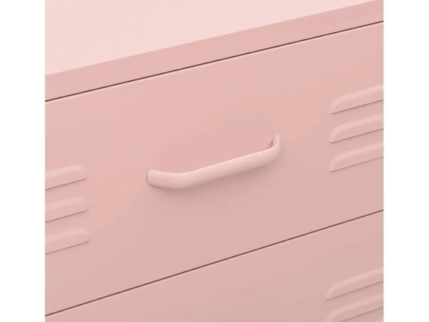 Cómoda/aparador com gavetas aço 80x35x101,5 cm rosa