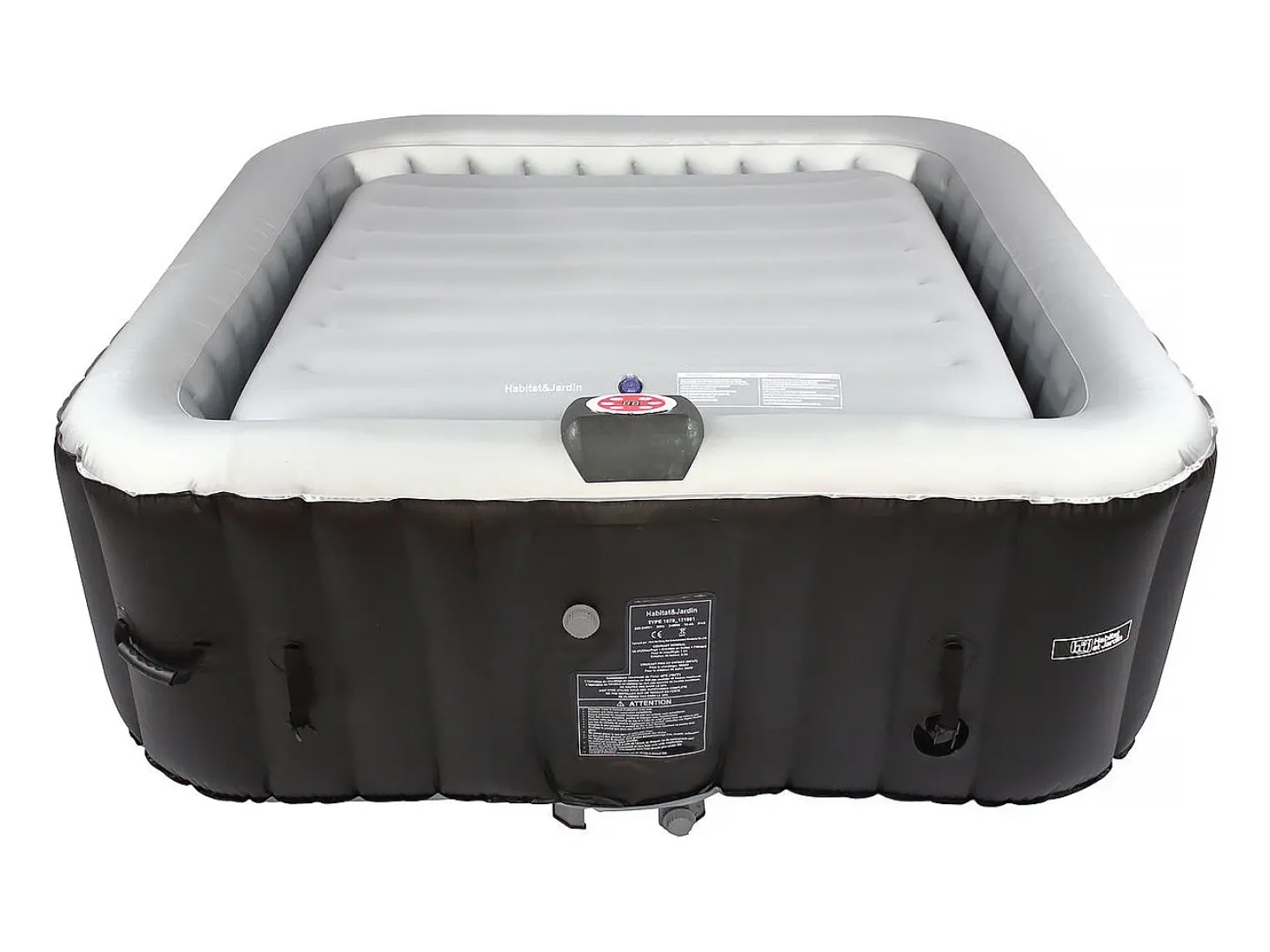 Cobertor insuflável - 134 x 134 cm - Cinza