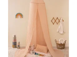 Cobertura da cama de algodão rosa 350x250x50cm