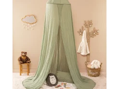 Cobertura da cama de algodão verde Anna 350x250x50cm