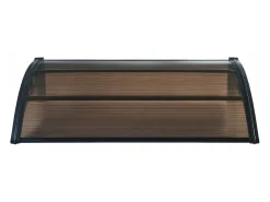 Cobertura de entrada de design cobertura de boas-vindas resistente às intempéries 120 x 80 cm preto/marrom 03_0006384