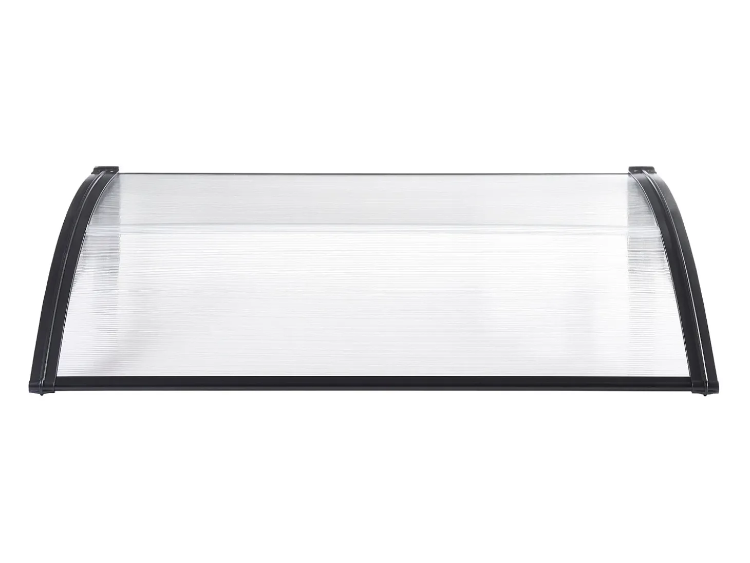 Cobertura de entrada de design cobertura de boas-vindas resistente às intempéries 120 x 80 cm preta transparente 03_0006385
