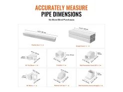 Cobertura de Linha SucceBuy 7.62cm de Largura 535 cm para Mini-Ar-Condicionado Separado/Central em PVC