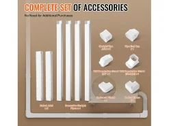Cobertura de Linha SucceBuy 7.62cm de Largura 535 cm para Mini-Ar-Condicionado Separado/Central em PVC