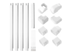 Cobertura de Linha SucceBuy 7.62cm de Largura 535 cm para Mini-Ar-Condicionado Separado/Central em PVC