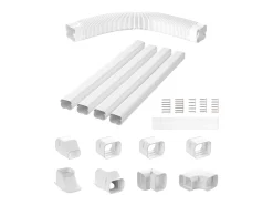 Cobertura de Linha SucceBuy 7.62cm de Largura 535 cm para Mini-Ar-Condicionado Separado/Central em PVC