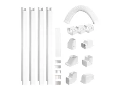 Cobertura de Linha SucceBuy 7.62cm de Largura 535 cm para Mini-Ar-Condicionado Separado/Central em PVC