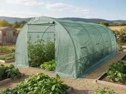 Cobertura para estufa tipo túnel "Lys" - 18 m² - 130 g - Verde