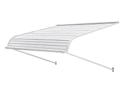 Cobertura para Porta SucceBuy de Entrada, 122 x 106,6 cm, Toldo para Porta Exterior em Alumínio, para Portas de Entrada, Janelas de Varanda, Varandas