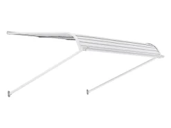 Cobertura para Porta SucceBuy de Entrada, 122 x 106,6 cm, Toldo para Porta Exterior em Alumínio, para Portas de Entrada, Janelas de Varanda, Varandas