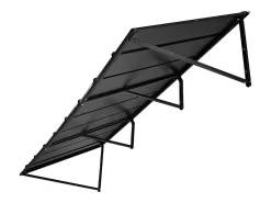 Cobertura para Porta SucceBuy de Entrada, 264x91 cm, Cobertura para Porta Exterior em Metal, Estrutura em Aço, para Portas de Entrada, Janelas de Varanda, Varandas