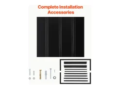 Cobertura para Porta SucceBuy de Entrada, 112,5x61 cm, Cobertura para Porta Exterior em Metal, Estrutura em Aço, Abrigo contra a Chuva, para Portas de Entrada