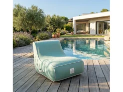 Coco Lounge Cadeirão de jardim insuflável RIVIERA ambiente Soge verde água