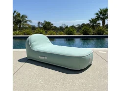 Coco Lounge Espreguiçadeira insuflável PALMA ambiente Soge verde água