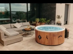 Coco Spa Tahiti Spa Insuflável - 150 cm de diâmetro - 800 litros - Motor de 2240 W - Para 2 a 4 pessoas