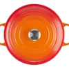 Cocotte redonda Le Creuset Signature 28cm vermelha para forno