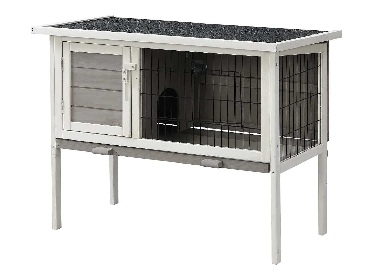 Coelheira de madeira para coelhos e roedores C91 x L45 x A70 cm - LAPIUS