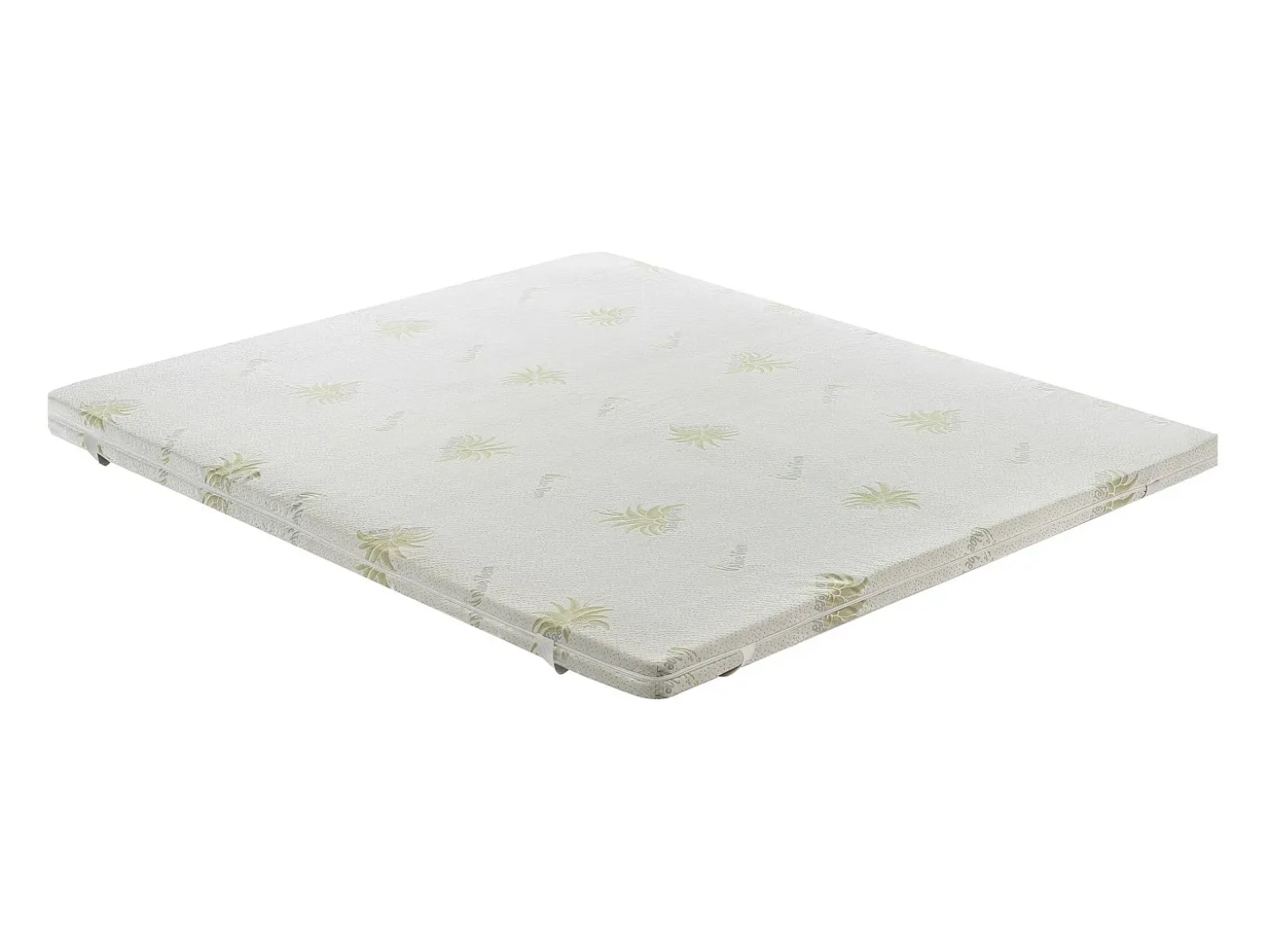 ColchõesSlats - Memory Foam Topper - 10 cm de altura - Capa removível de aloe vera 135x190