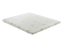 ColchõesSlats - Memory Foam Topper - 10 cm de altura - Capa removível de aloe vera 150x190