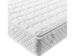 Colchão 90 x 200 cm com molas ensacadas de 7 zonas e espuma de alta resiliência, 25 cm de espessura - Merax