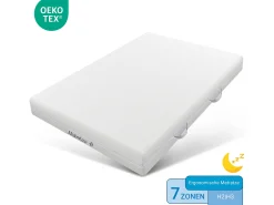 Colchão 160 x 200 cm espuma 7 zonas de conforto espessura 20cm - Merax