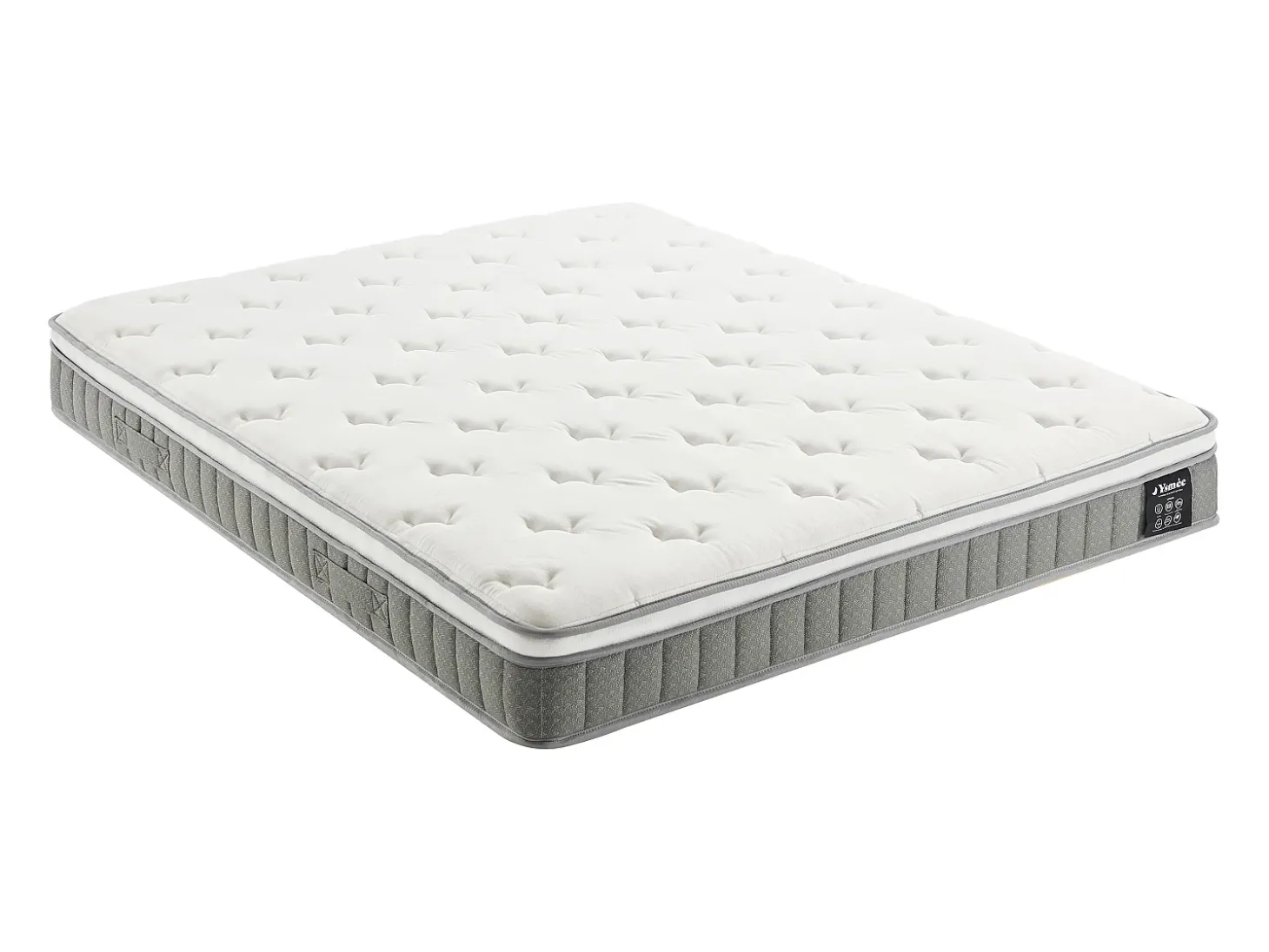 Colchão 180 x 200 cm king size molas ensacadas + espuma viscoelástica esp.21cm - VITOGO de YSMÉE