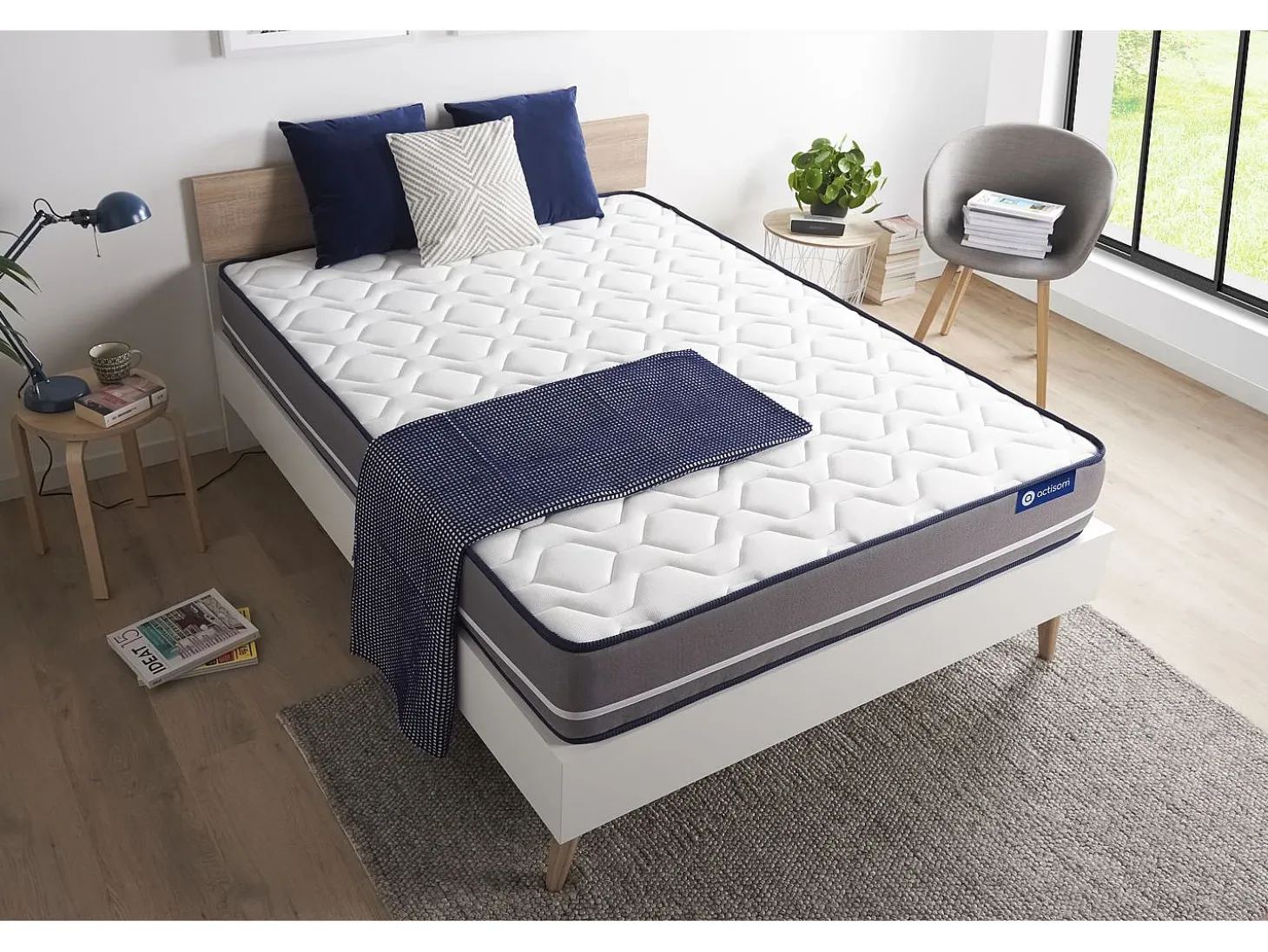 Colchão ACTISOM Actilatex Pur (120x220 cm - Espuma Viscoelástica- Altura: 20 cm)