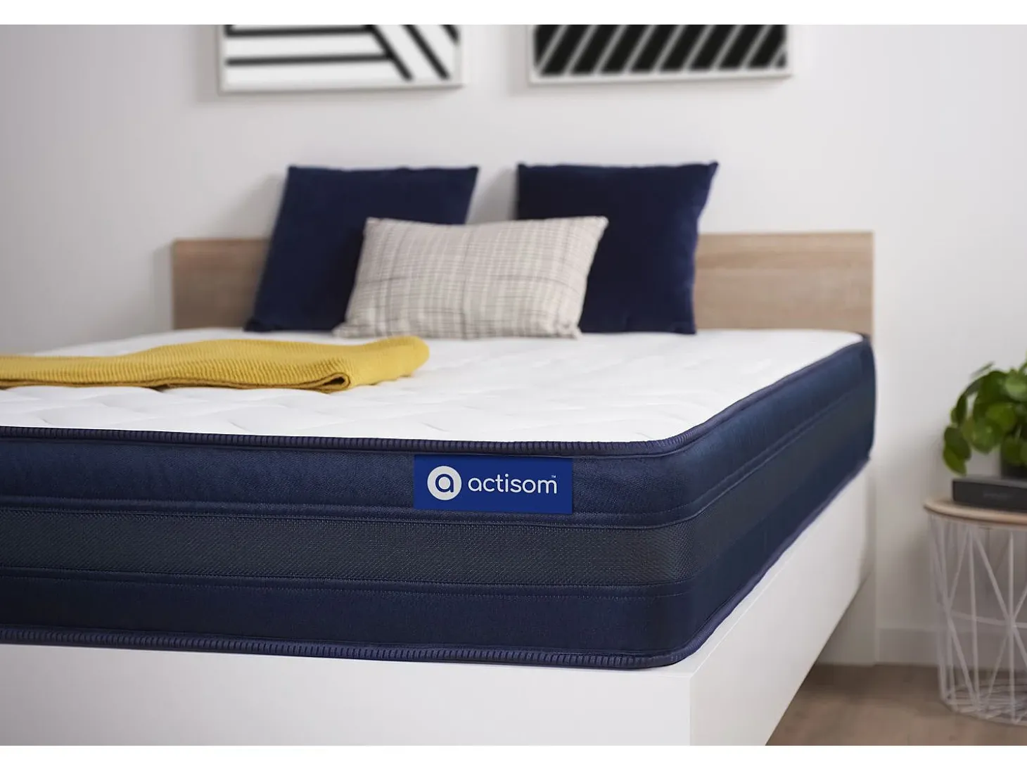 Colchão ACTISOM Actilatex Tech (90x210 cm - Espuma Viscoelástica- Altura: 24 cm)