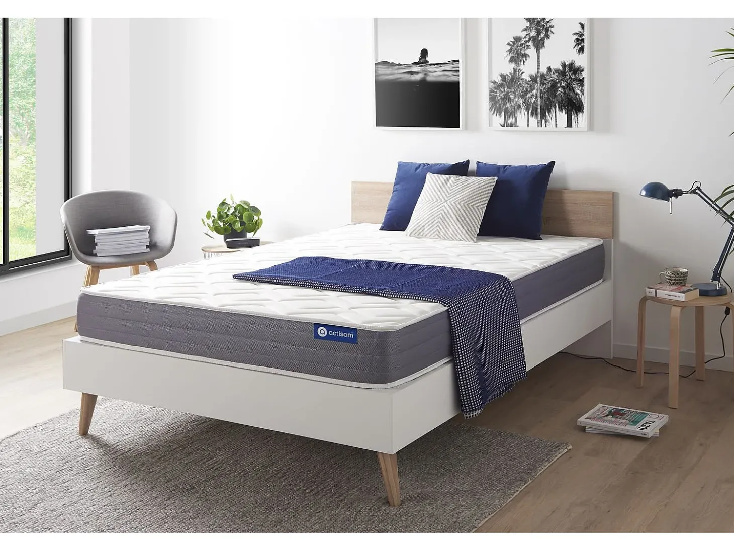 Colchão ACTISOM Actilatex Dream (160x190 cm - Espuma Viscoelástica- Altura: 22 cm)