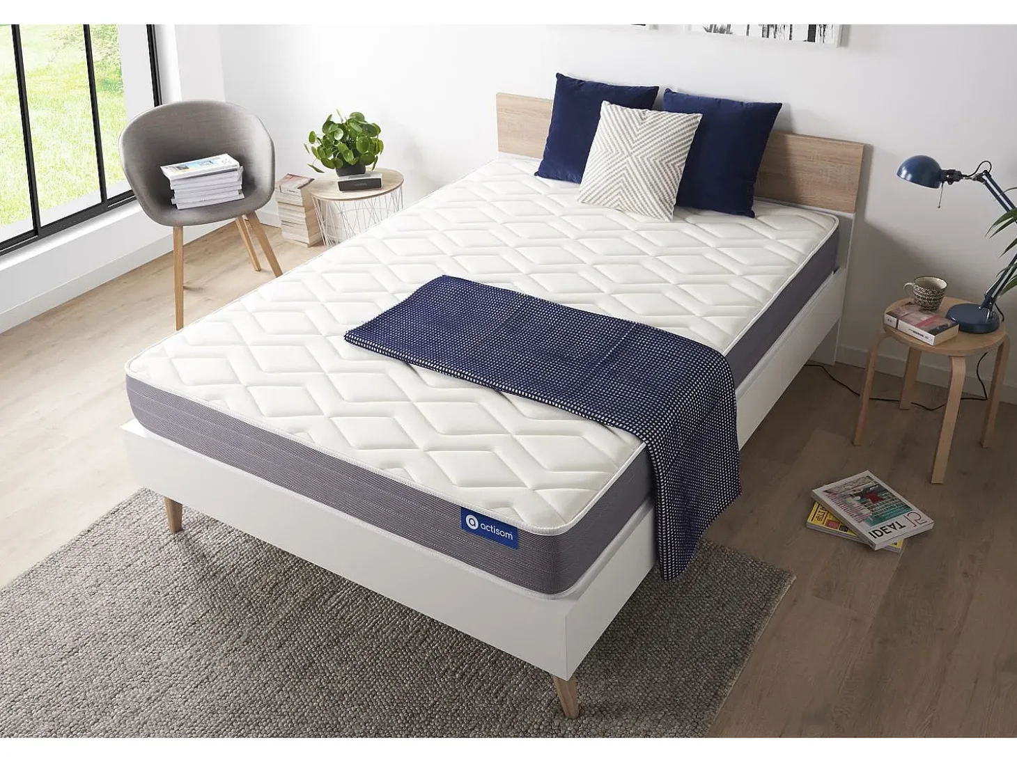 Colchão ACTISOM Actilatex Dream (160x190 cm - Espuma Viscoelástica- Altura: 22 cm)