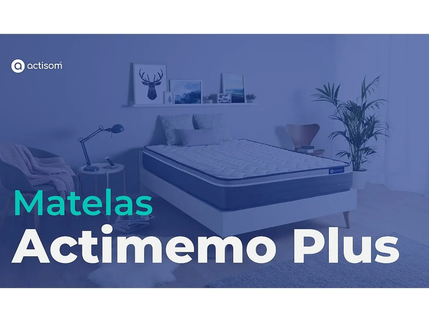 Colchão ACTISOM Actimemo Plus (140x190 cm - Espuma Viscoelástica- Altura: 26 cm)