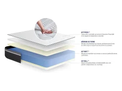 Colchão ACTISOM Actimemo Plus (140x190 cm - Espuma Viscoelástica- Altura: 26 cm)