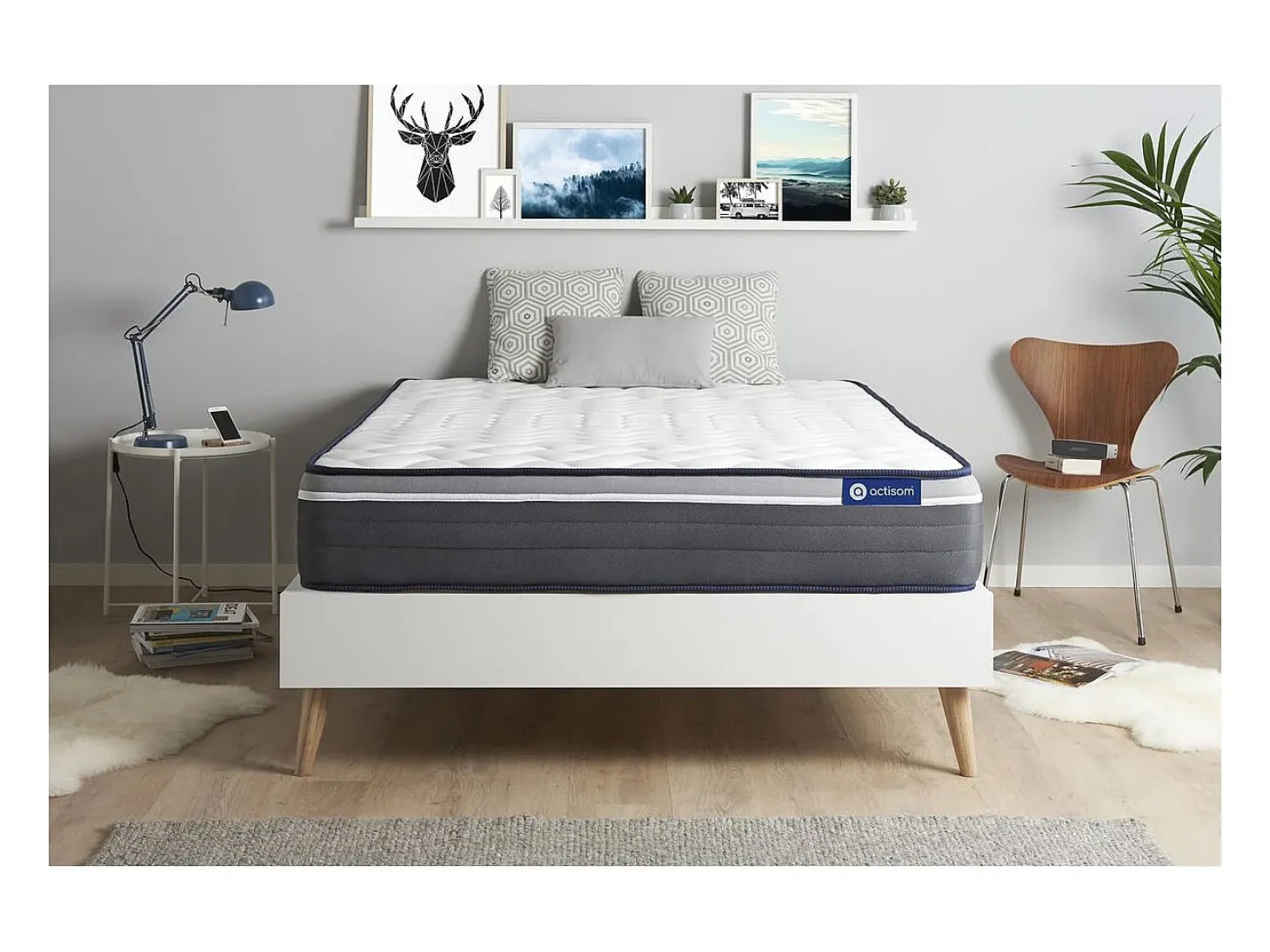 Colchão ACTISOM Actimemo Plus (140x190 cm - Espuma Viscoelástica- Altura: 26 cm)