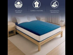 Colchão casal 180x200 cm Waterfoam Antialérgico | Altura 20 cm | Classe 1 | Firmeza Média | Antibacteriano | Fabricado na Itália