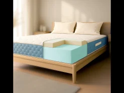 Colchão casal 180x200 Waterfoam ortopédico | Altura 21 cm | Espuma losangular 2 cm | Classe 1 | Ergonómico e respirável | Produzido em Itália