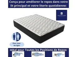 Colchão CESAR FRESH Viscoelástico de Luxo (160x200 cm - Altura: 30 cm)
