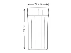Colchão de camping em vinil laminado 189x72x20 cm Intex 67998