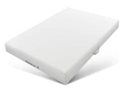 Colchão de espuma - 140 x 200 cm - Colchão de conforto de 7 zonas com alças e capa lavável - branco