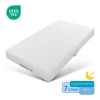 Colchão de espuma - 90 x 200 cm - colchão de conforto de 7 zonas com alças e capa lavável - branco