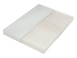 Colchão de espuma - 160 x 200 cm - colchão de conforto de 7 zonas com alças e capa lavável - branco