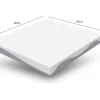 Colchão de espuma de 180x200 cm, conforto médio H3/H4, altura 20 cm, certificado Oeko-TEX, reversível, capa removível, cinza e branco.