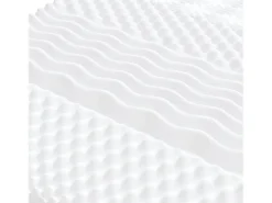 Colchão de espuma 90x190 cm 7 zonas dureza 20 ILD branco