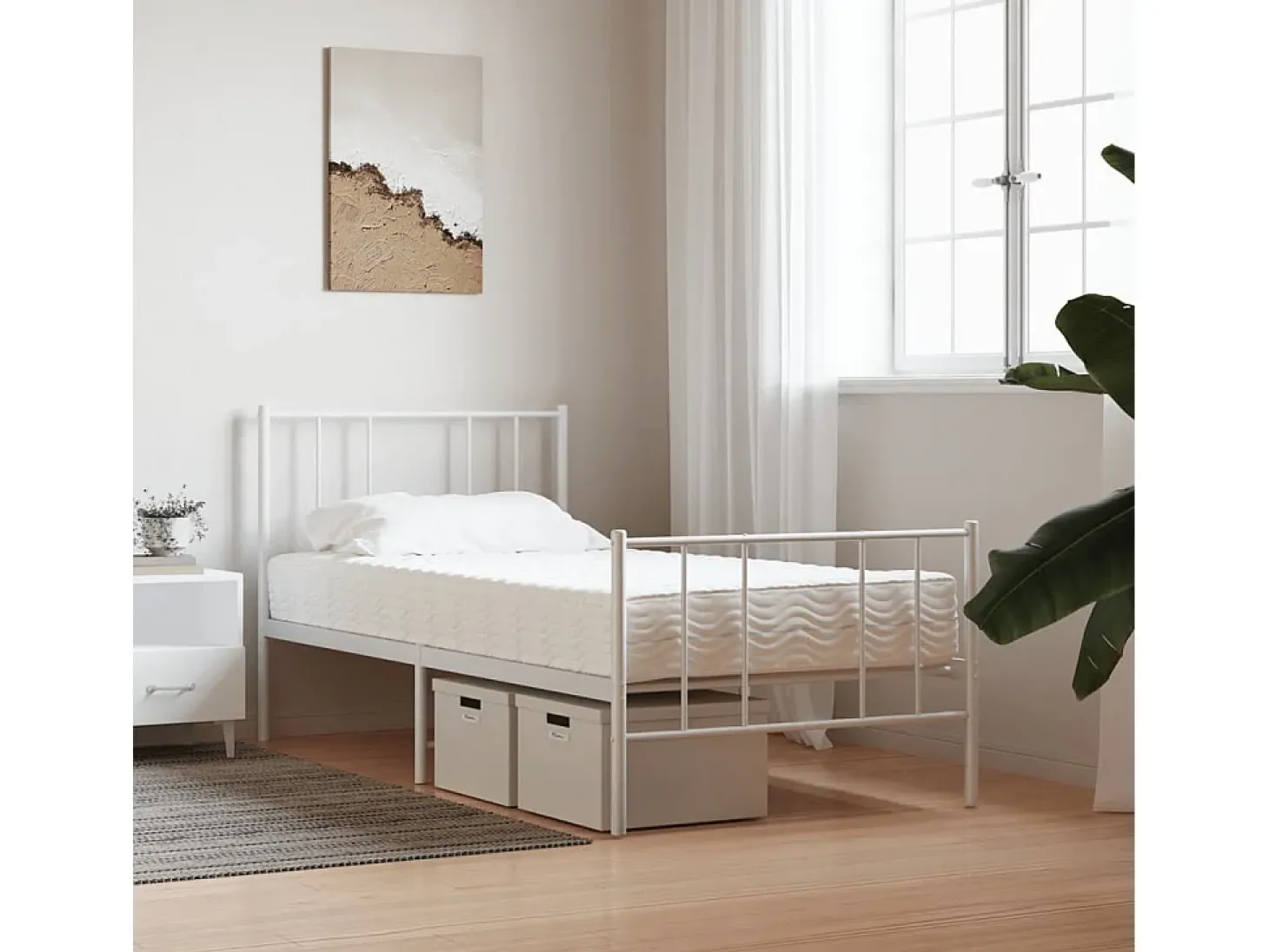 Colchão de espuma 90x190 cm dureza H2 H3 branco