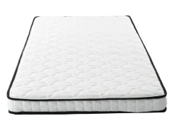 Colchão de molas 90 x 190 cm - 12 cm de espessura - Firmeza H3 - Branco